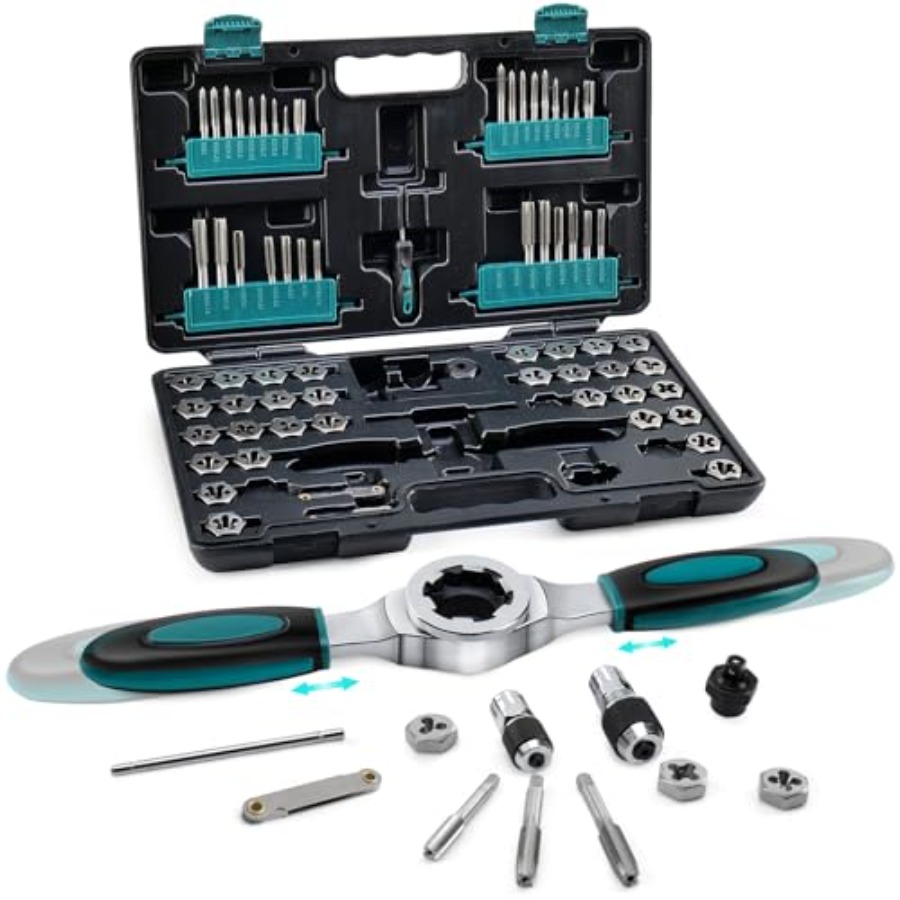 Tap Die Set - 76-Piece SAE/Metric Tap and Die Set