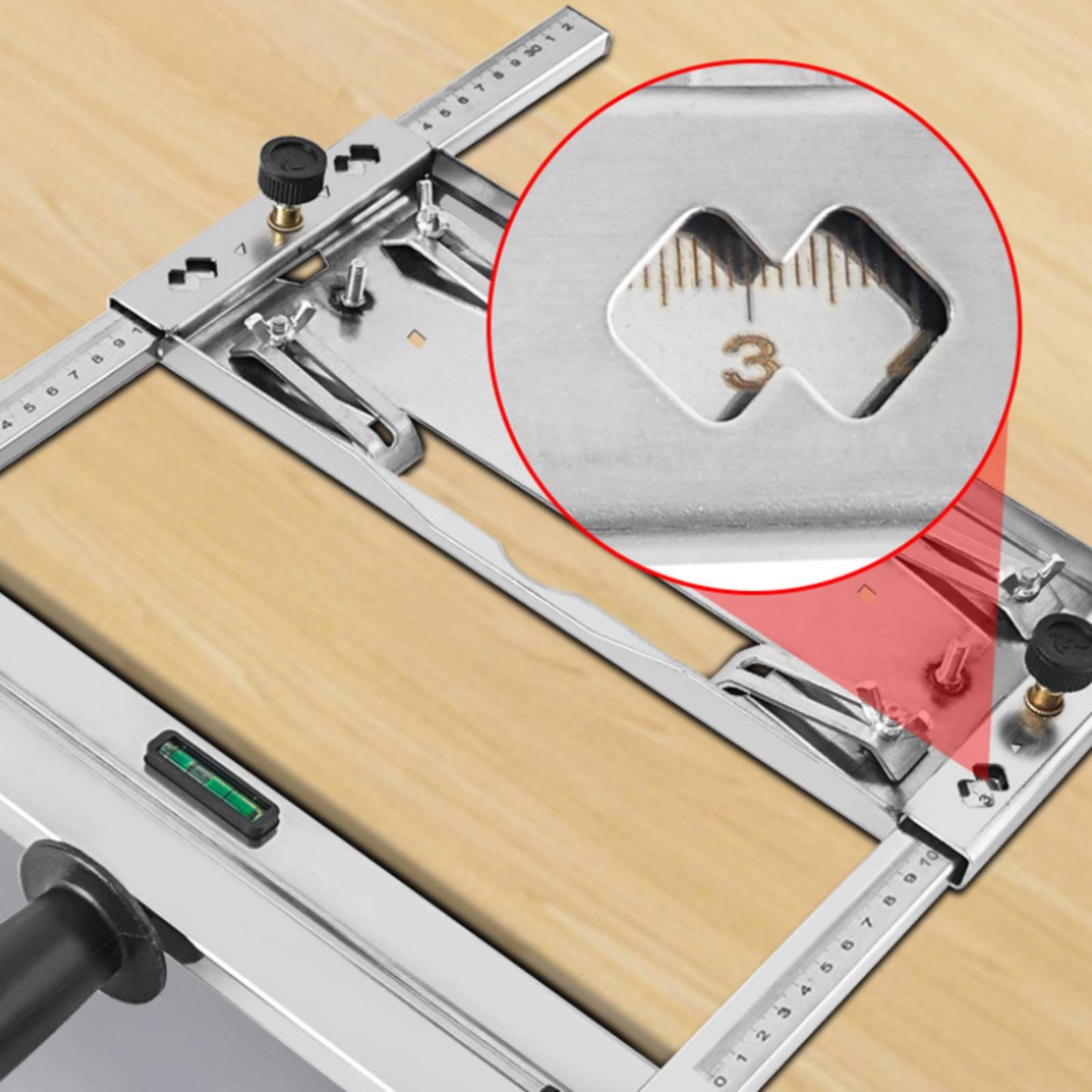 Workshop Tools Board - Board Cutting Guide Sliding Perimeter Trimming