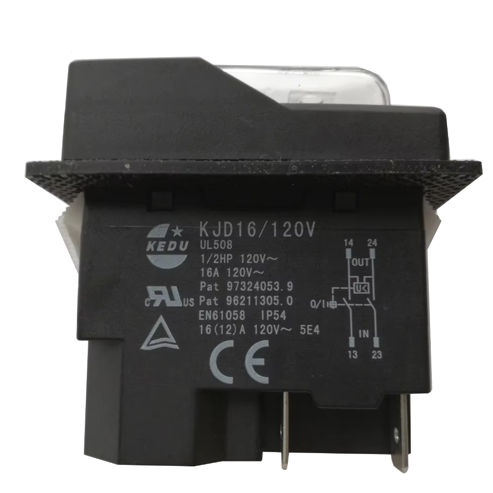Hand Tools Mechanical Workshop - KEDU KJD16/120V 4Pins Waterproof Electromagnetic Self-reset