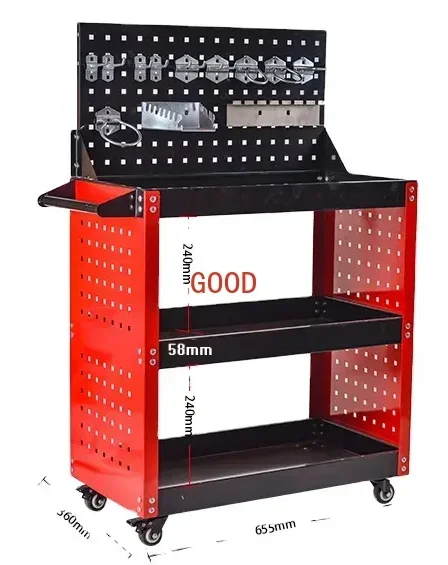tool cart with back board work – обзор и цена Workshop Tools Board