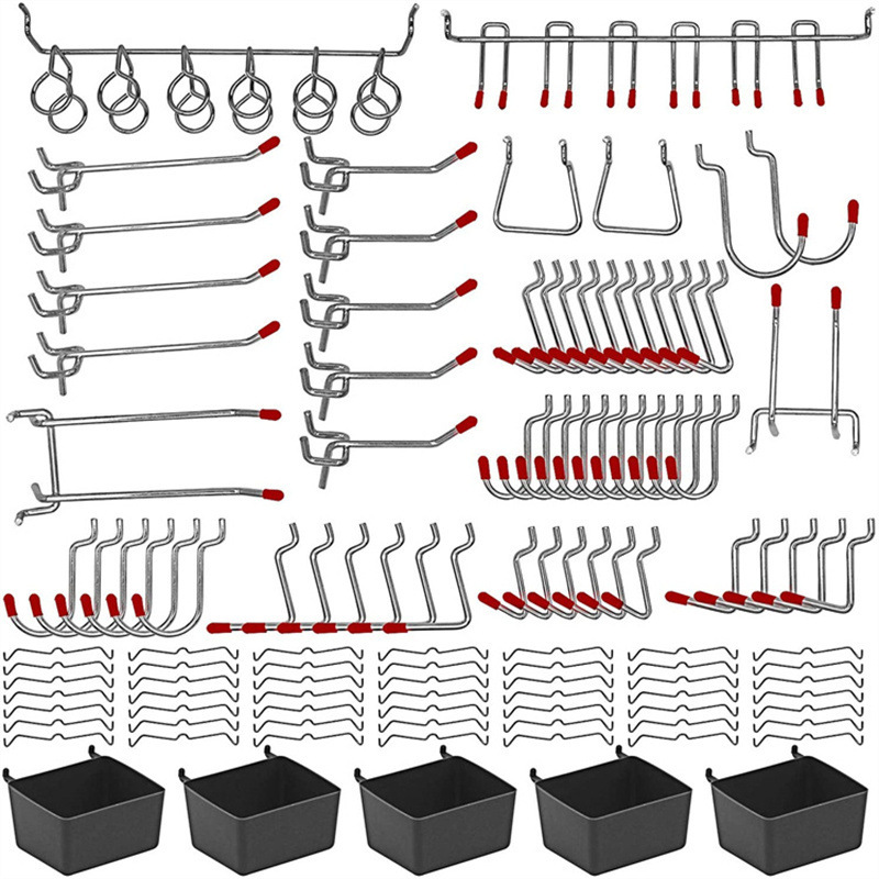 114 Pcs Pegboard Hooks Set Met – обзор и цена Workshop Tools Board