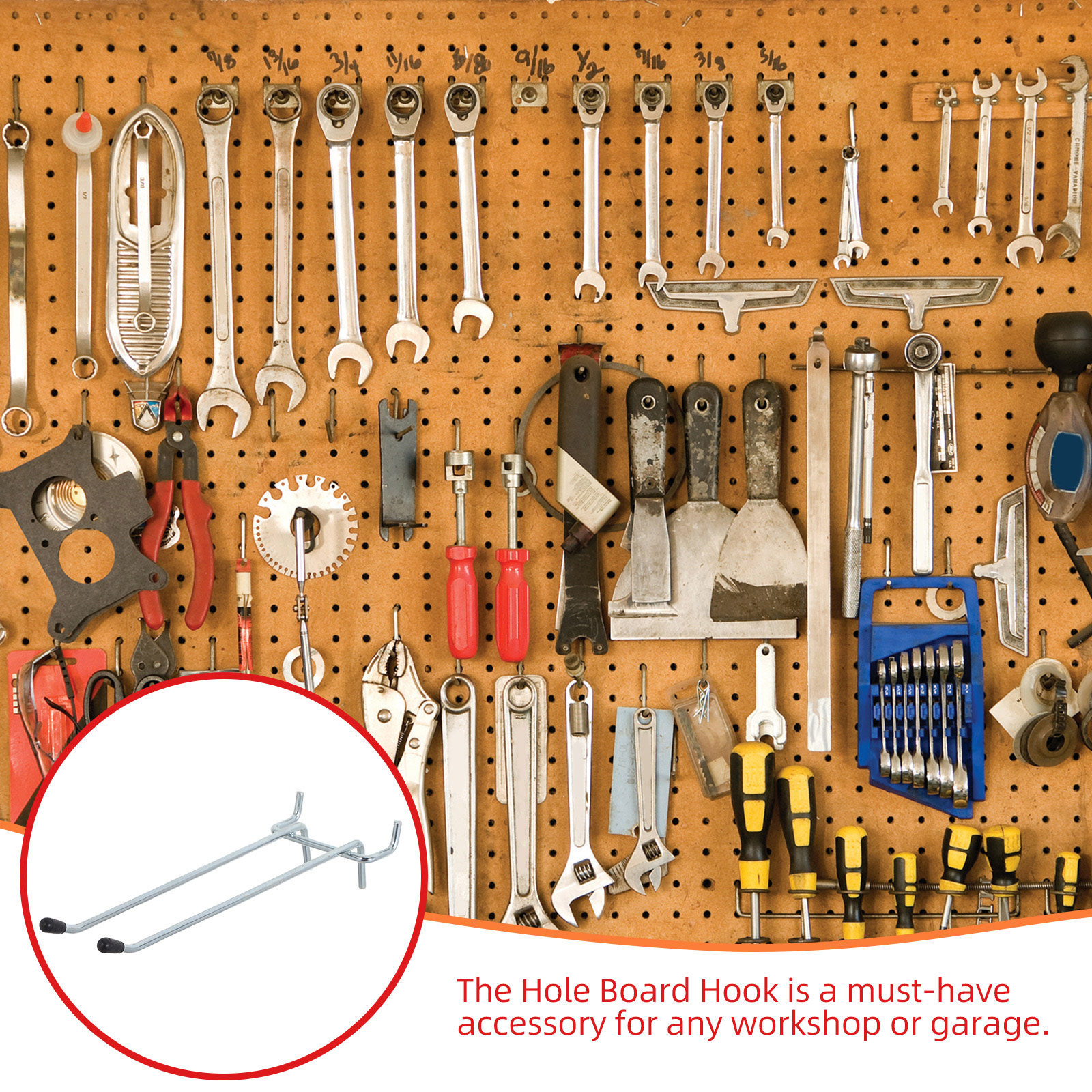 10Pcs Heavy-Duty Metal Pegboar – обзор и цена Workshop Tools Board