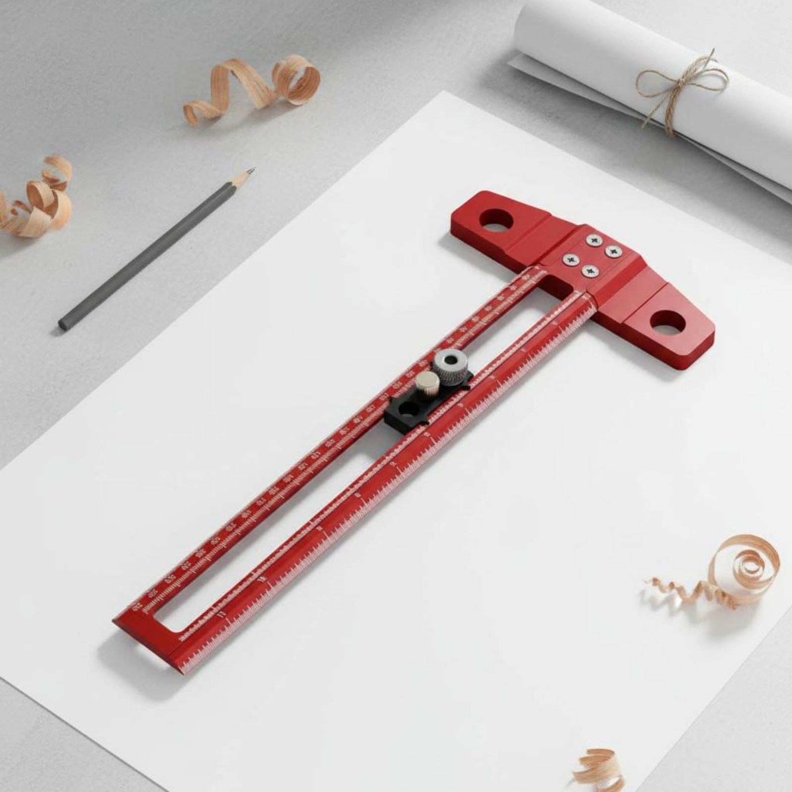 T-Square Ruler Drill Hole Guid – обзор и цена Marking Tools In Workshop
