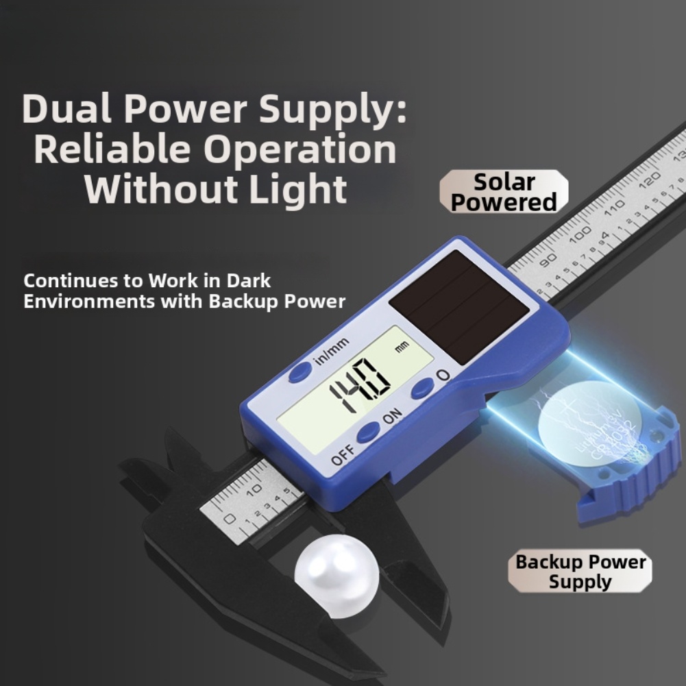 1pc Solar Powered Digital Vern – обзор и цена Workshop Tools In Engineering