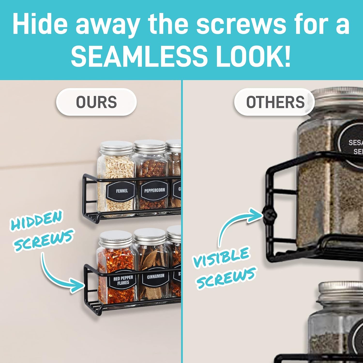 Space-Saving Kitchen Spice Org – обзор и цена Screw Organizer Kit