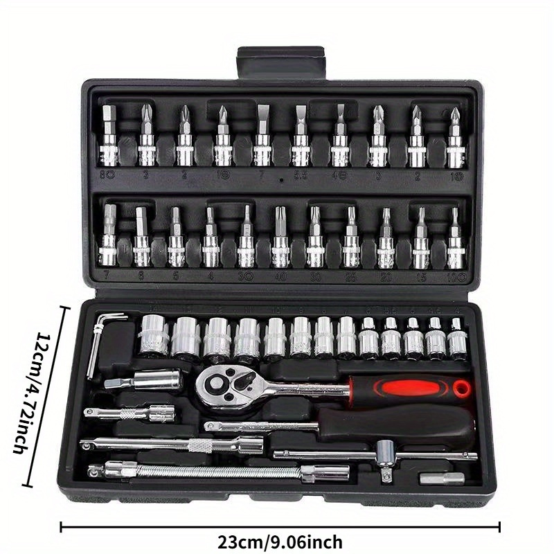 46Pcs Automotive Tool Set, Car – обзор и цена Tools For Home Workshop
