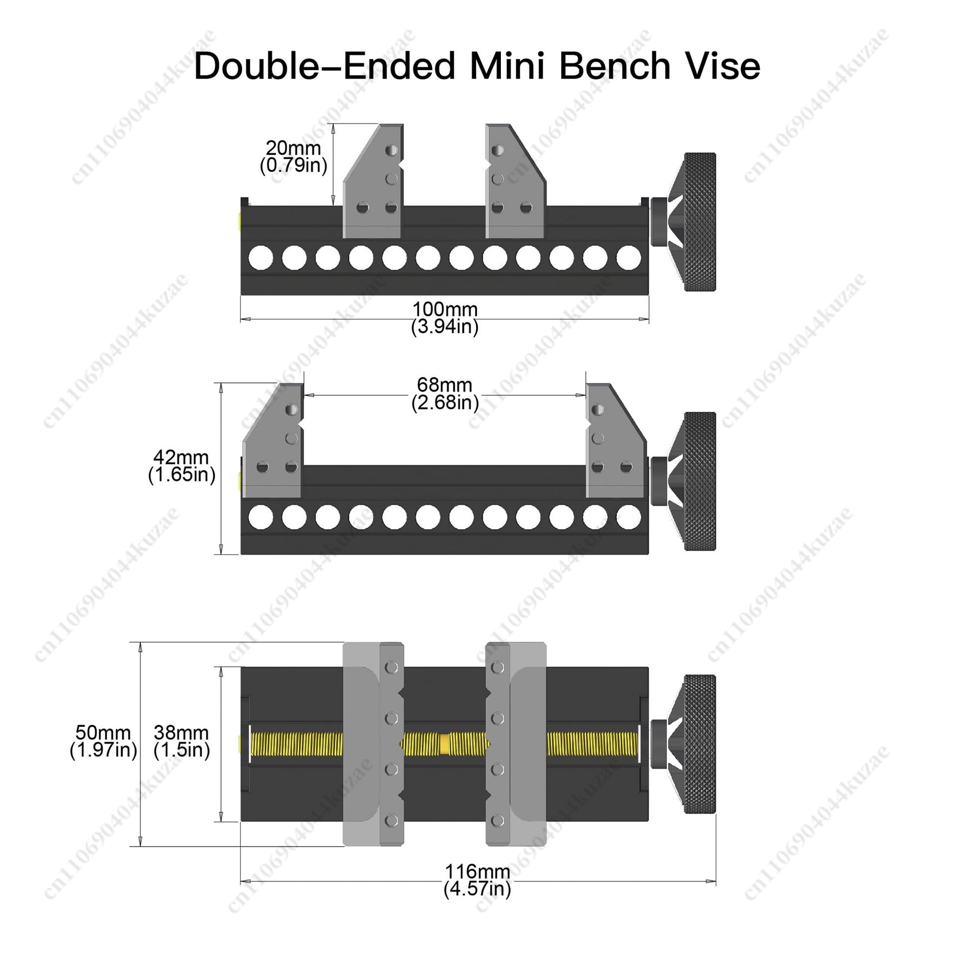 Double-Ended Mini Vise, Aerosp – обзор и цена Workshop Tools Vice