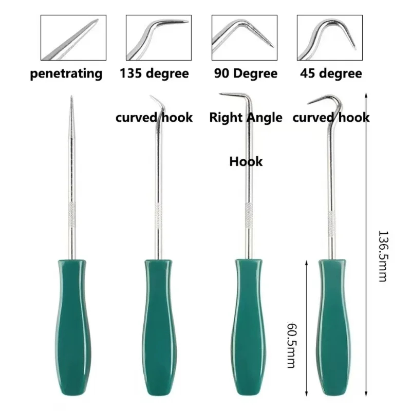 4Pcs 135mm Oil Seal Pick Hooks – обзор и цена Tools For Home Workshop
