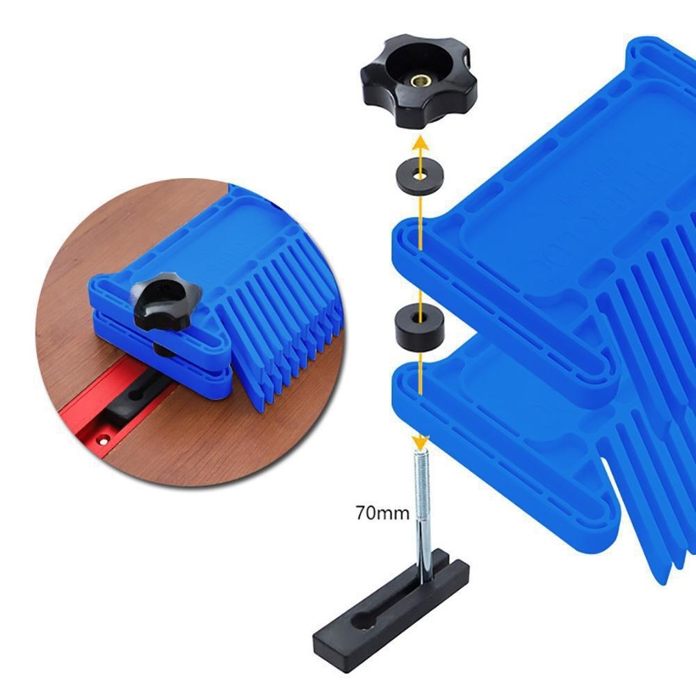 Blue ABS Plastic Feather Board – обзор и цена Workshop Tools Safety