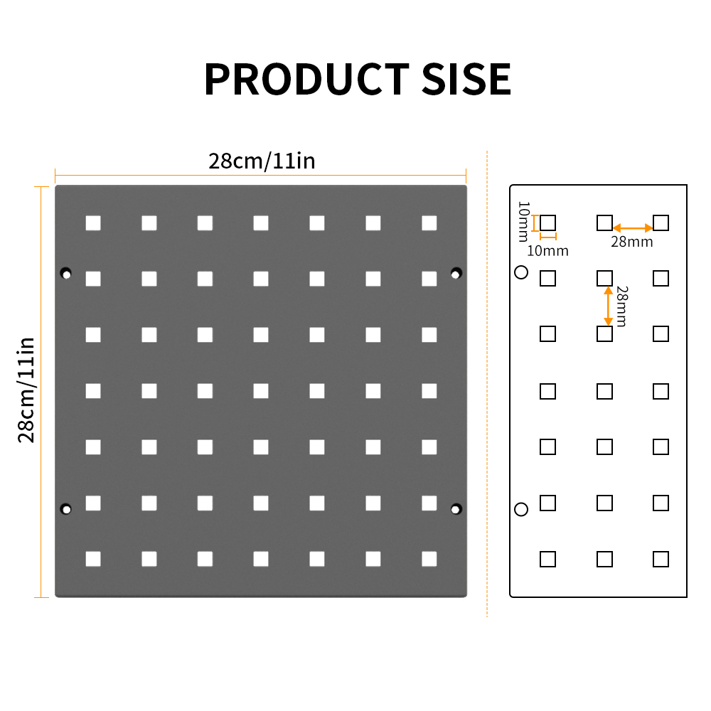 Pegboard 28cm Square | Multi-U – обзор и цена Workshop Tools Board