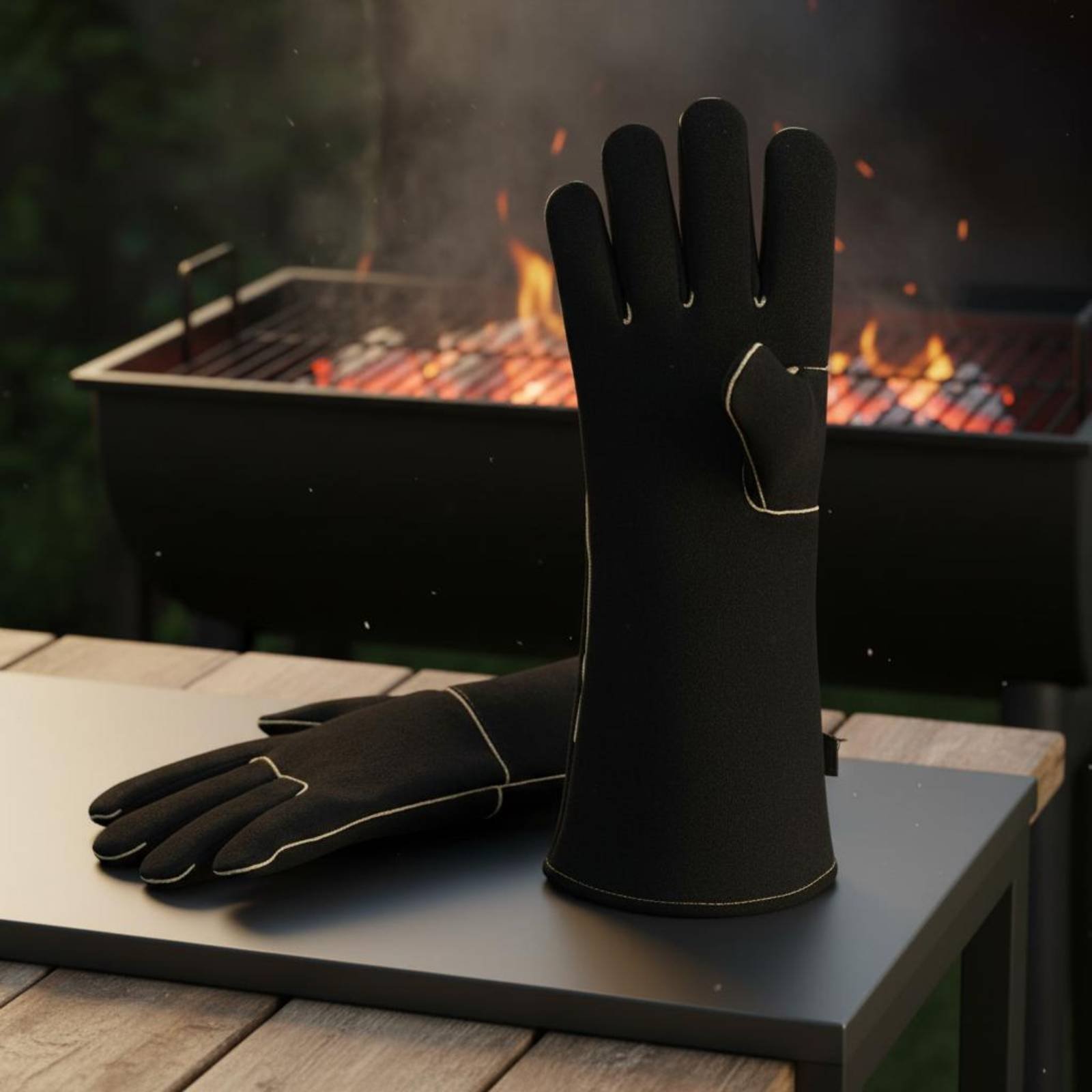 Long Cuff BBQ Gloves Anti-Scal – обзор и цена Workshop Tools Safety